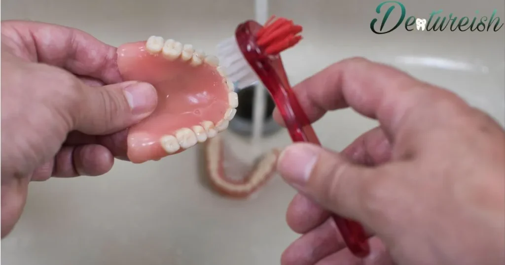 How to gently pry out stuck lower dentures?